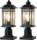 2 Pack Waterproof Dusk To Dawn Outdoor Post Lights For Garden & Pathway. Fixed Price $103.99.