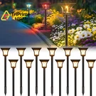 Cinoton 12 Rgbcw Solar Pathway Outdoor Lights, 3 Pack, Multicolor. Fixed Price $80.39.