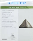 Kichler 2-WATT Olde Bronze Low Voltage Plug-in Led Deck Step Light Model 28308. Fixed Price $13.89.