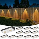 Bridika Solar Fence Lights Outdoor Waterproof, 12 Pack Powered. Fixed Price $79.01.