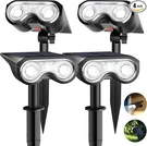 Hmdecor Solar Spot Lights Outdoor, IP67 Waterproof 4 Pack. Fixed Price $49.88.