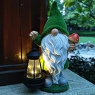 Vioyouns Solar Gnomes Garden Statues,resin Figurine Holding Mushroom An.... Fixed Price $55.39.