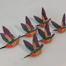 Exhart Windy Wings Hummingbird Garden Stakes Only No Lot Of 6 Springs. Fixed Price $19.99.