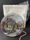 Thomas Kinkade Illuminated Cootages The Flagstone Path 3D Plate Light Up. Fixed Price $20.00.