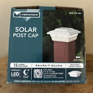 Veranda Solar Led Light Post Cap Vinyl White 4" X 6 1008 173 284. Fixed Price $12.00.