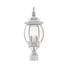 Livex Frontenac Light Outdoor Post Top Lantern, Textured White 7526-13. Fixed Price $171.96.