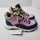 Nwt Roxy Pinnacle Sneaker Ankle Shoes Sz 9 Light Pink & Navy Blue Color Lace Up. Fixed Price $61.30.