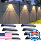 Lianglome Solar Fence Lights Outdoor - 3 Mode, IP44 Waterproof Led, Deck, Step,. Fixed Price $65.20.