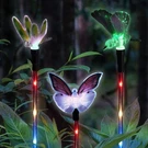 Exhart Solar Garden Stakes Set 3 Butterfly Hummingbird Dragonfly Led Lights. Fixed Price $31.69.