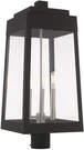 Livex Lighting 20859 Black Oslo 3-LIGHT 25"H Outdoor Single Head Post. Fixed Price $345.00.