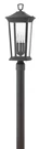 Hinkley Lighting 2361 Black Bromley 3-LIGHT 22.75"H Post With Clear Glass. Fixed Price $379.00.