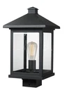 Bellevue ZPL41403 Bennie 17" Tall Outdoor Single Head Post Light - Black. Fixed Price $328.00.