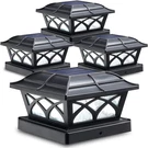 Solar Cap Lights Outdoor Glass 2 Color Modes 8 Leds For 4X4 5X5 6X6 Posts. Fixed Price $74.99.