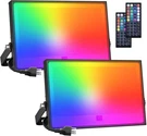 Onforu 2 Pack Rgbw Led Flood Light 800W (red, Green, Blue,warm White). Fixed Price $106.54.