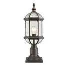 Z-lite Annex 1 Light Outdoor Pier Mount In Rust 563PHM-533PM-RT. Fixed Price $125.80.