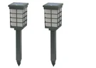 Brinkmann 82216512 Modern Pagoda Solar Light Set Silver 2PACK. Fixed Price $17.95.