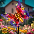Angmln Solar Garden Lights Large 41" Butterfly Metal Outdoor Decor Purple Wat.... Fixed Price $70.99.