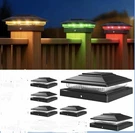 Aponuo Solar Post Cap Lights With 8 Rgb Solid Colors & Multicolor Flow - 6 Pack. Fixed Price $29.99.