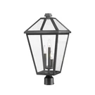 Z-lite Talbot 3 Light 24" Outdoor Post Mount Fixture, Black 579PHXLR-BK. Fixed Price $311.10.