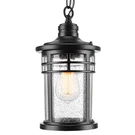 Darkaway Outdoor Pendant Light For Porch - Aluminum & Seeded Glass E26. Fixed Price $83.43.