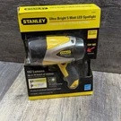 Nib Stanley Ultra Bright Watt Led Spotlight Rechargeable 192 Lumens SL5W09BC. Fixed Price $39.95.