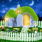 Darkdec Fairy House Outdoor Decor - Solar Garden Statue W/ Waterproof Led Lights. Fixed Price $109.18.