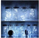 8 Pack Mason Jar Lights, 20 Led Solar Pure White Fairy String Lids Insert. Fixed Price $33.99.
