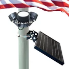 Solar Flag Pole Light Powered M120X For 2-3" 15-25FT Up. Fixed Price $65.78.