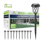 Excmark Pack Solar Led Pathway Lights, Outdoor Garden Yard 10PK. Fixed Price $49.99.