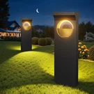Bonlion Modern Solar Pathway Lights Outdoor, 6 Pack Upgraded Moon Shaped Landsca. Fixed Price $69.93.