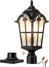 Large Size Dusk To Dawn Outdoor Post Light, 21.9'' 120V Pole Fixture Wit. Fixed Price $114.16.