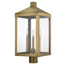 Livex Lighting 20586-01 Nyack 3 Antique Brass Outdoor Post Top Lantern. Fixed Price $578.99.