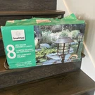 Energizer Smartyard Solar Led Large Pathway Lights Oil Rubbed Bronze 8-PK. Fixed Price $100.00.