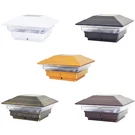 8 Black Bronze Brown Copper White 4X4 Solar Post Lights Cap Deck Fence Outdoor. Fixed Price $41.95.