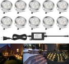 10PCS Led Deck Lights Waterproof Stainless Steel In-ground Warm White Lamps. Fixed Price $88.99.