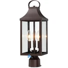 Myhxq 18.62 Dusk Dawn Post Outdoor Large 3-LIGHT Lamp. Fixed Price $100.72.