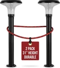 Gama Sonic Vantage Bollard Solar Pathway Light Black Aluminum 200 Lm Pack. Fixed Price $198.95.