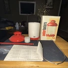 Weber Lars Red Outdoor Candle Lantern Rainproof Vintage Lamp Excellent Condition. Fixed Price $21.00.