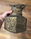 Handmade Moroccan Brass Lantern, Vintage Boho Hanging Ceiling Light Decor. Fixed Price $70.00.