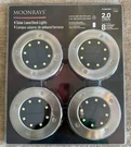 Moonrays 4 Lawn/deck Lights-solar POWERED-2.0-8HR Run Time-led- Unopened. Fixed Price $36.88.