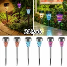 6-24 Mosaic Colorful Solar Led Lights For Garden Lawn Patio Yard Decor Rainproof. Fixed Price $30.94.