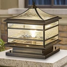 Vintage Copper Steel Outdoor Post Lights, Waterproof Patio Column Lamp E26 Base. Fixed Price $599.99.