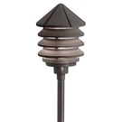 Kichler 15205 Bronze Six Groove 10" 3-TIER Incandescent Path Or Bollard Light. Fixed Price $187.99.