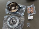 Moss Chrome Post Mount Fog Driving Lamp England Clear Fluted Lens 162-800. Fixed Price $150.00.