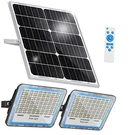 Gebosun 2-PACK 100W Solar Flood Light, Remote Controlled, Dusk 100.0 Watts. Fixed Price $130.37.