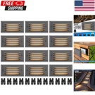 Sunvie Low Voltage Step Lights Outdoor 5W Led Stair 12 Pack, Black. Fixed Price $149.98.