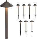 Goodsmann 8PK Landscape Lighting Low Voltage Path Lights Floodlight Outdoor. Fixed Price $159.99.