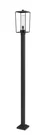 Z-lite 594PHBS-536P Sheridan 116" Tall Outdoor Single Head Post Black. Fixed Price $714.00.