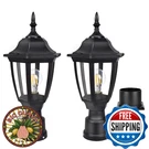 Fudesy Outdoor Post Light Fixture With Pier Mount, Electric Exterior Lamp. Fixed Price $82.48.