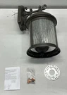 Progress Lighting Ashmore 3-LIGHT Water Seeded Glass Wall Lantern Antique Bronze. Fixed Price $239.50.